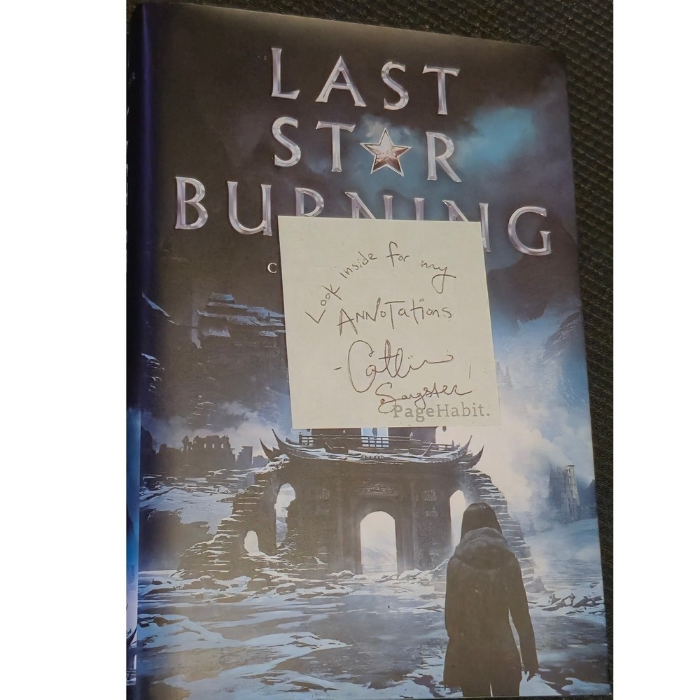 Last Star Burning Caitlin Sangster PageHabit Annotated Edition Hardcover Book